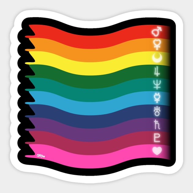 Sailor Pride Flag Sticker by meownarchy